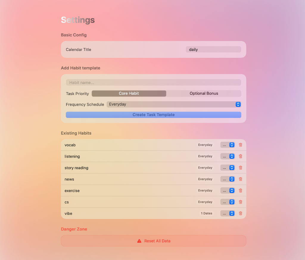 Smart Settings Screenshot